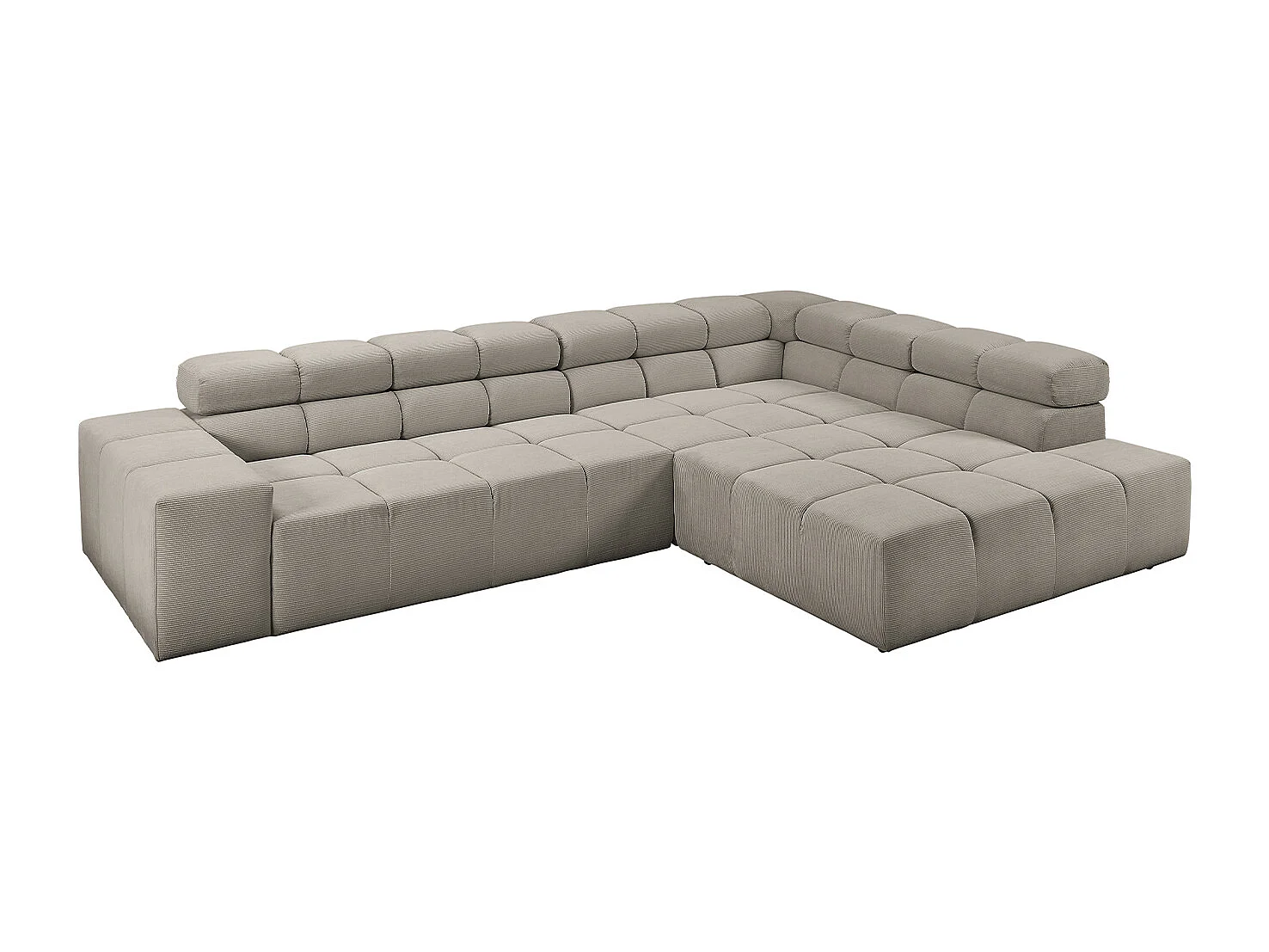 canapé - Gris Velours côtelé - NEVADA