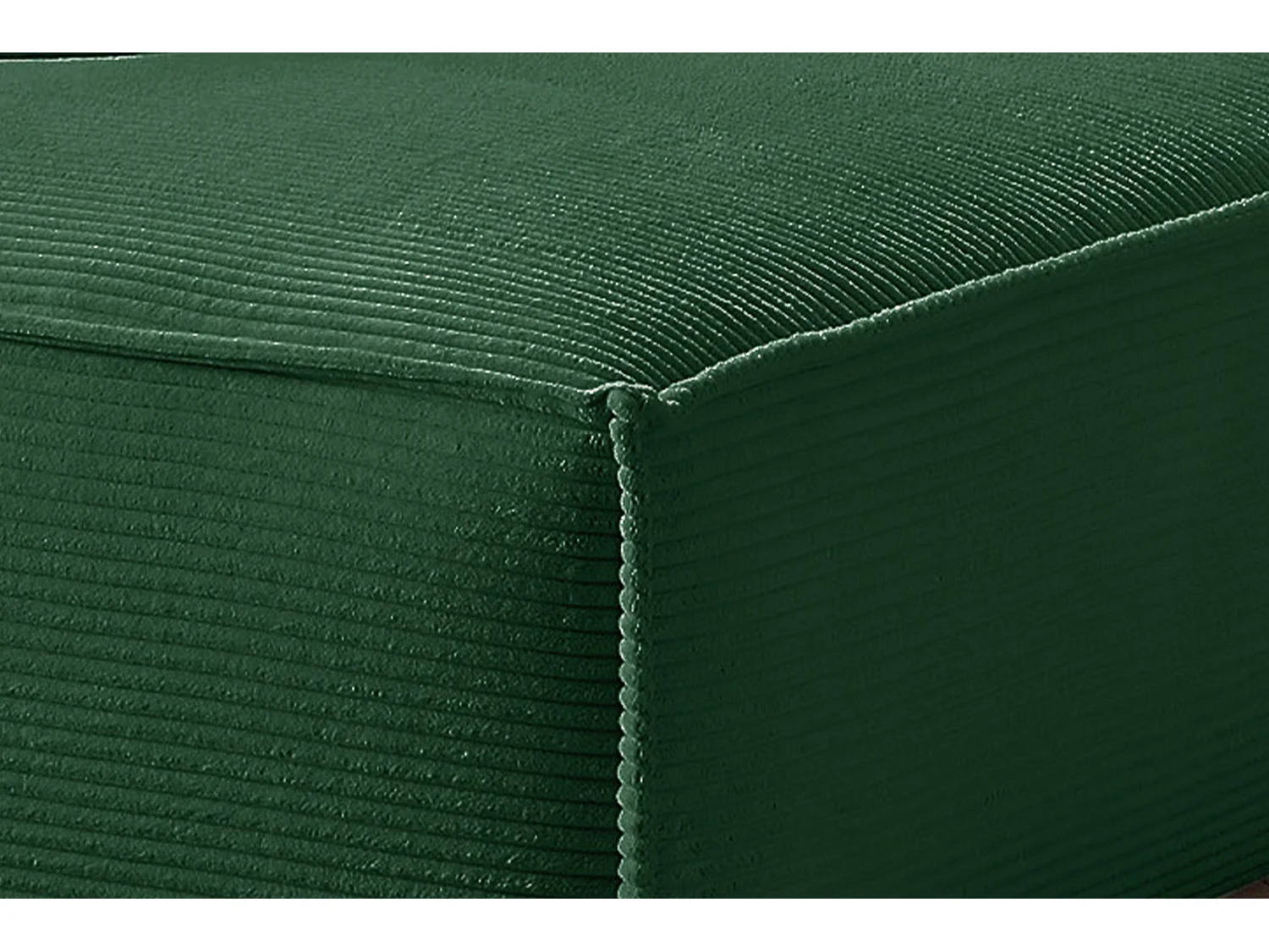 Ecksofa - Smaragdgrün Cord - SAMU
