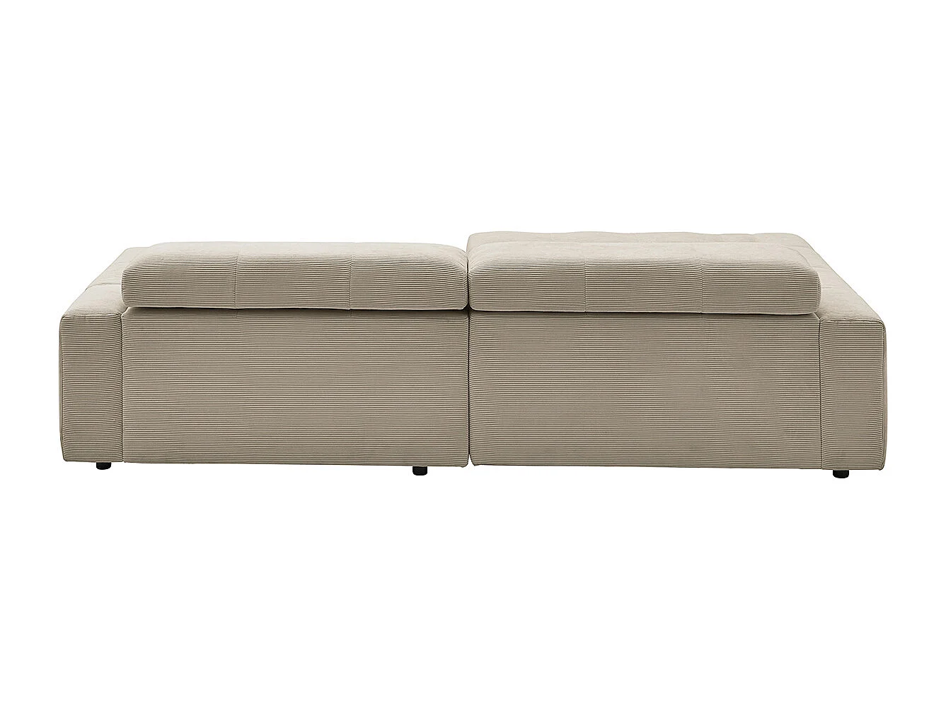 Ecksofa - Beige Cord - RENO