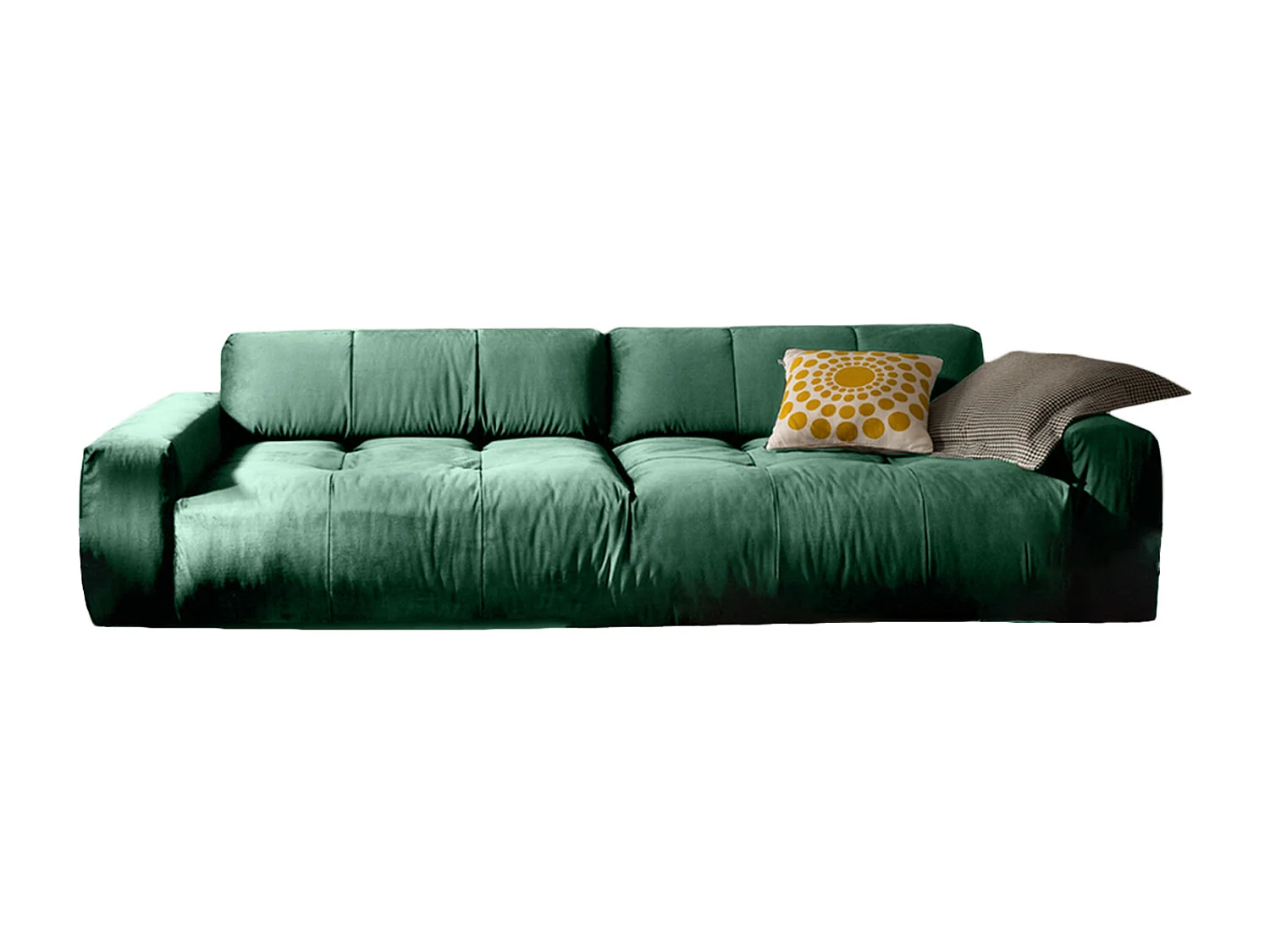 Sofa - Smaragdgrün Webstoff - PALACE