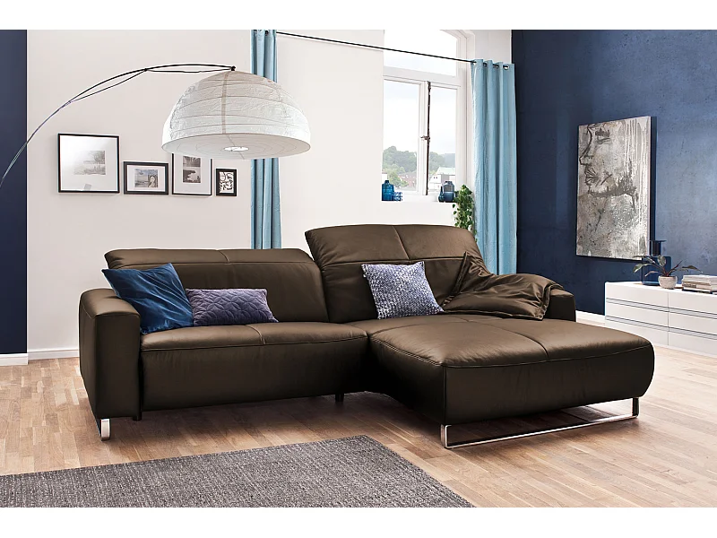 Divano - decoro in noce pelle - YORK