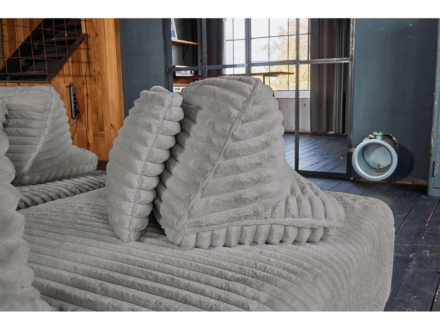 Modulsofa - Grau Cord - WIOLO SOFT