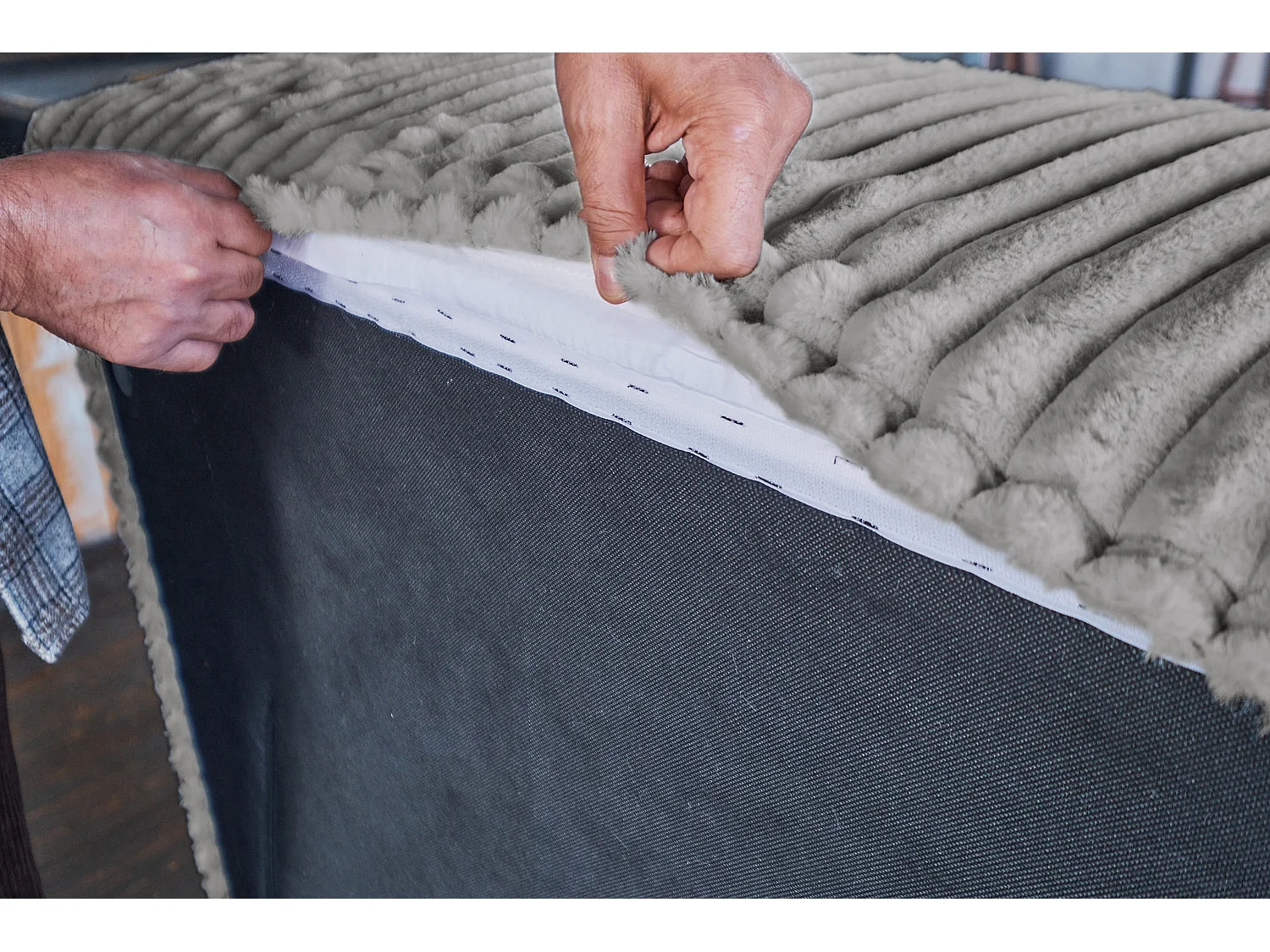 Modulsofa - Grau Cord - WIOLO SOFT