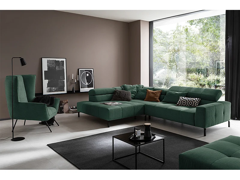 Sofá - verde esmeralda Pana - OHIO