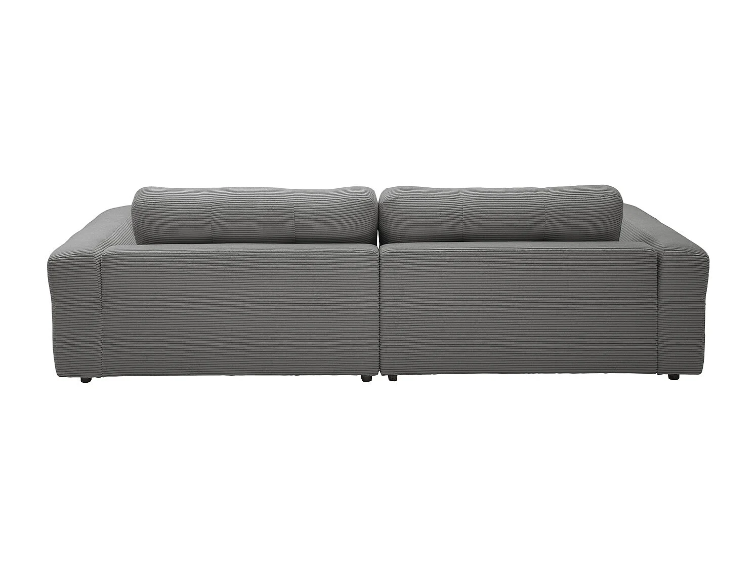 Ecksofa - Grau Cord - MIKA