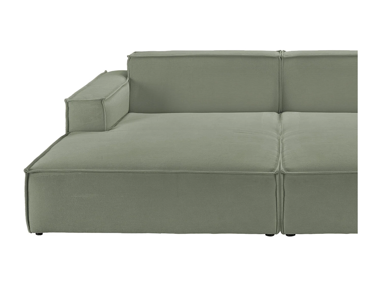 Canapé - vert foncé Velours côtelé - SAMU