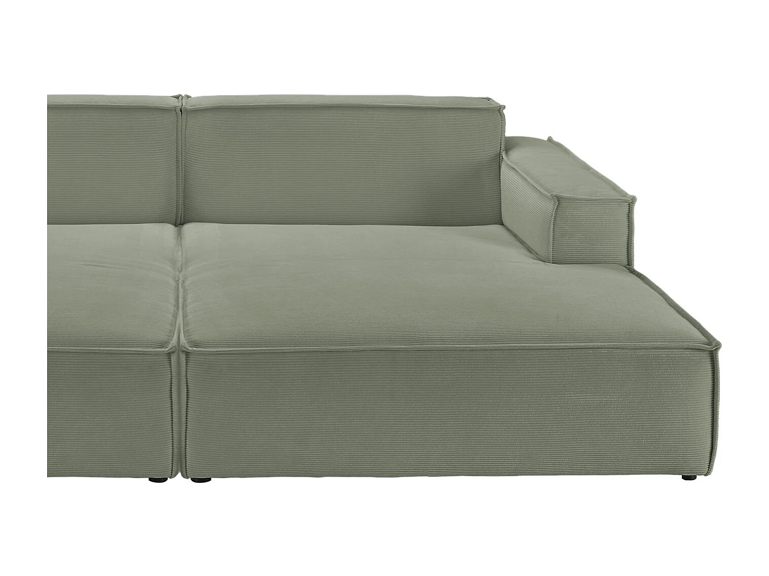 Canapé - vert foncé Velours côtelé - SAMU