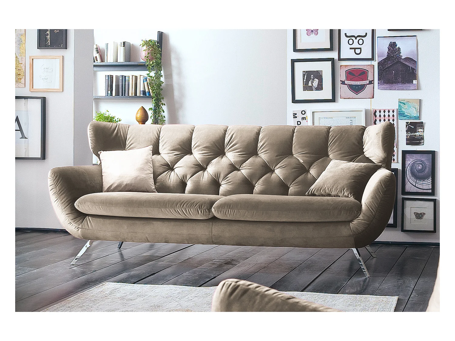 Sofa - Braun Velvet - CHARME