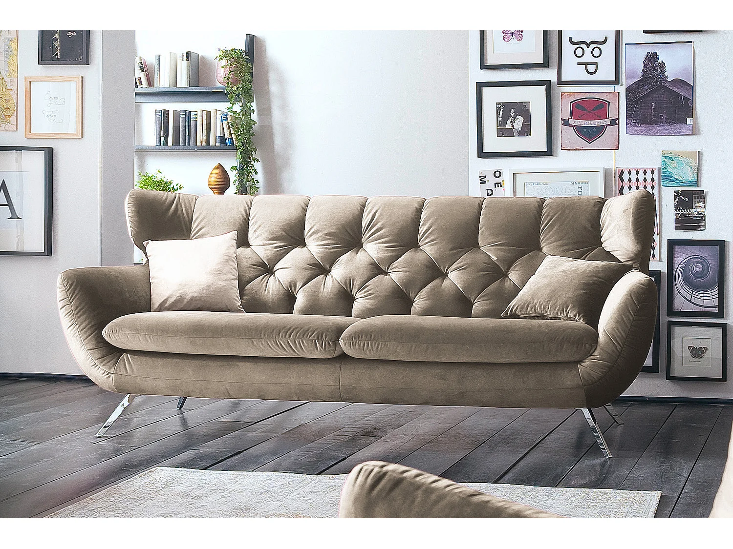Sofa - Braun Velvet - CHARME