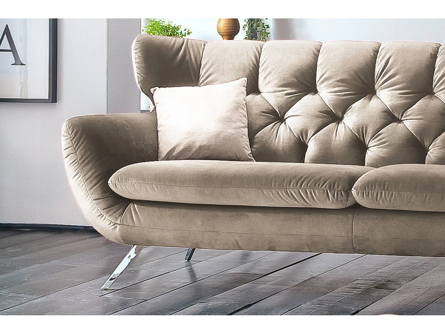 Sofa - Braun Velvet - CHARME