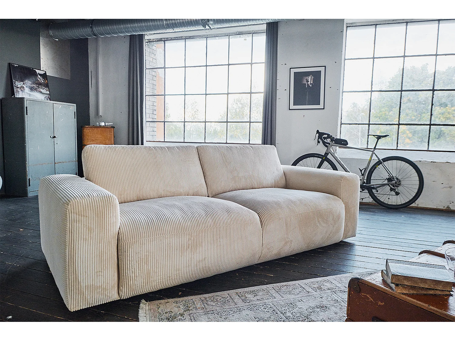 Sofa - Cremeweiß Cord - BODHI