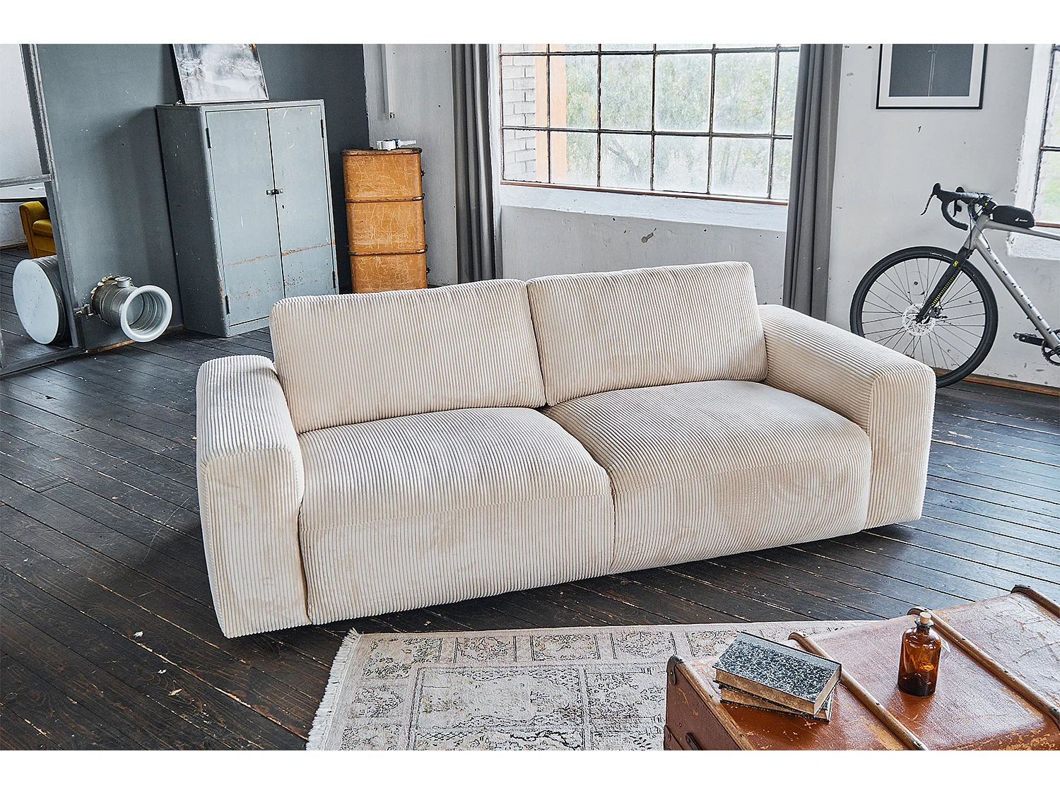 Sofa - Cremeweiß Cord - BODHI