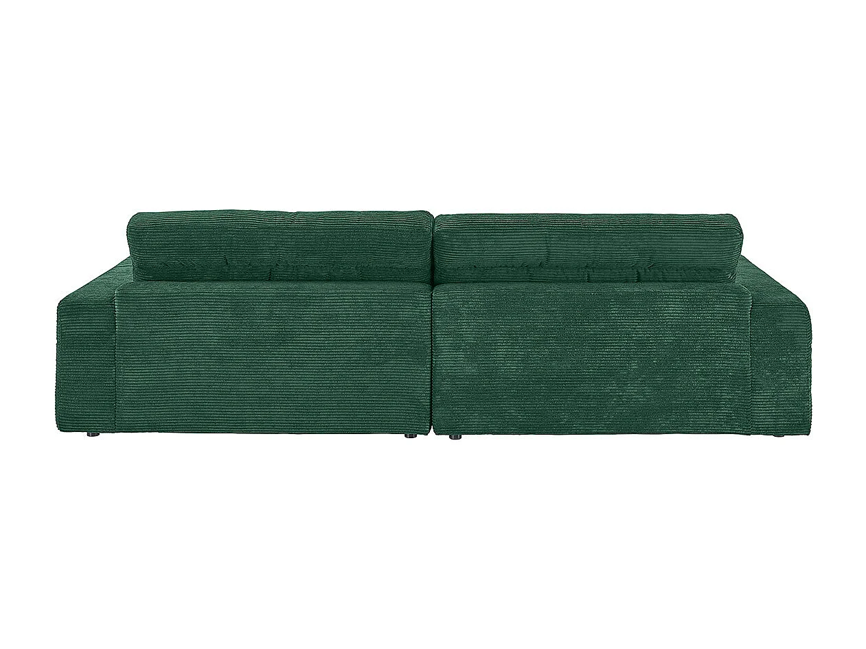 Ecksofa - Smaragdgrün Cord - LANA