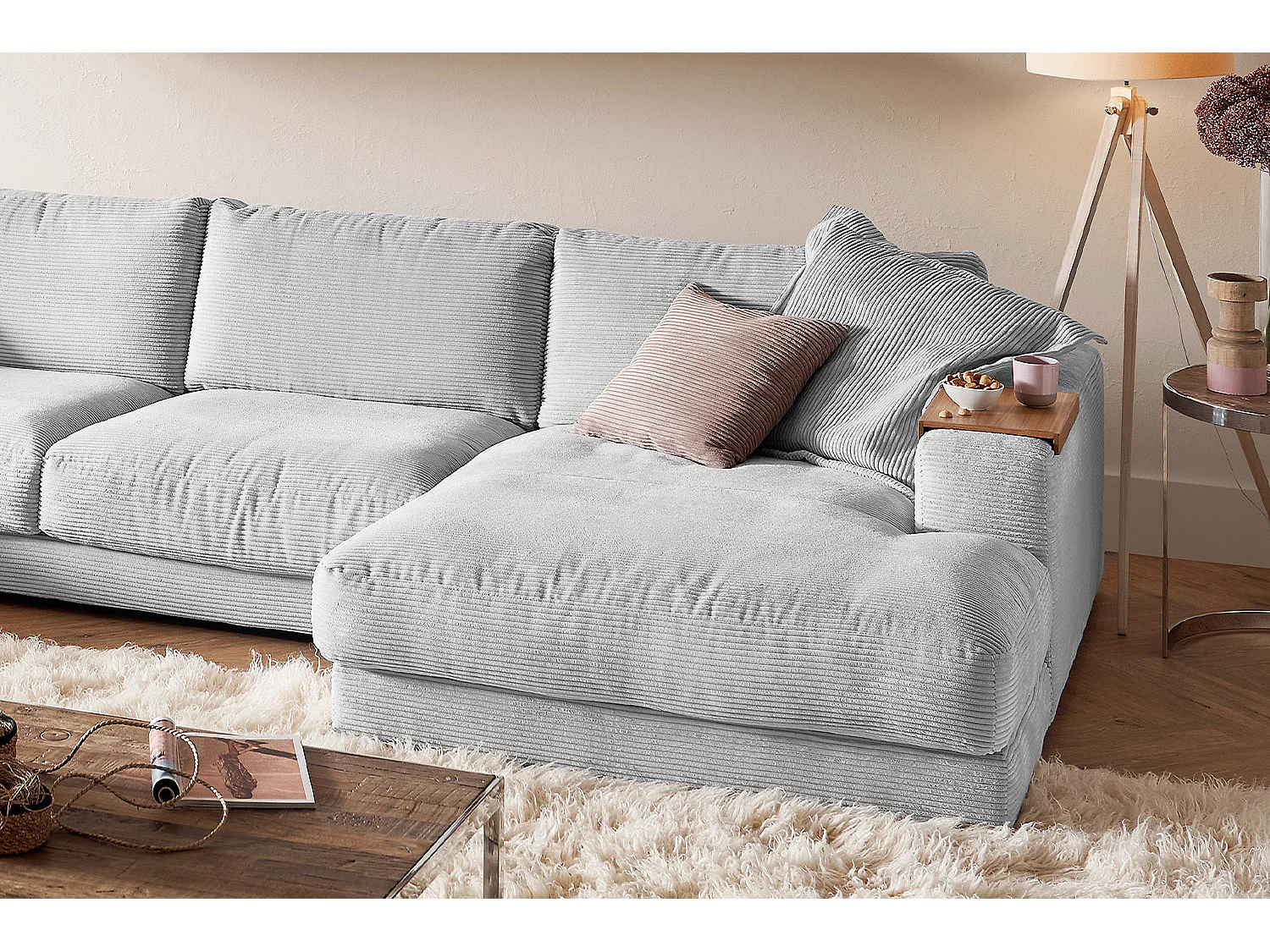 Levend - Lichtgrijs Koord - MADELINE