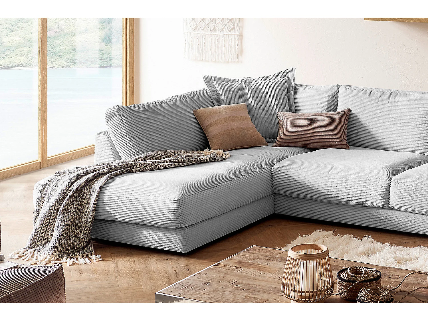 Levend - Lichtgrijs Koord - MADELINE