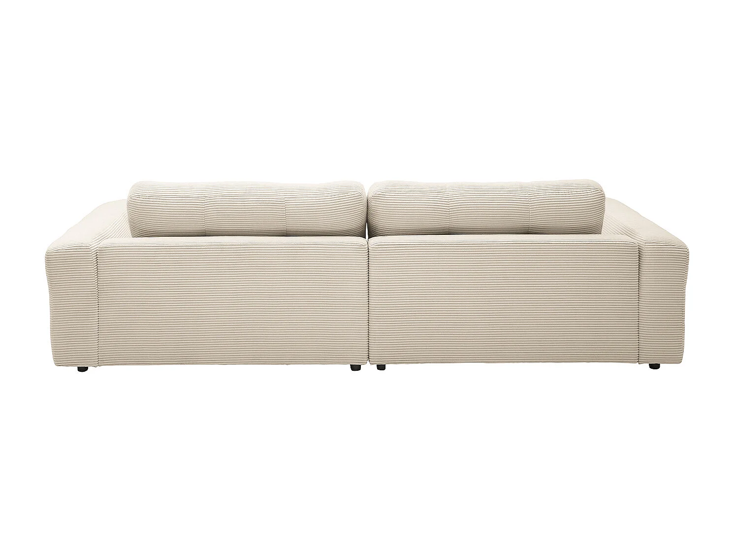 Ecksofa - Cremeweiß Cord - MIKA