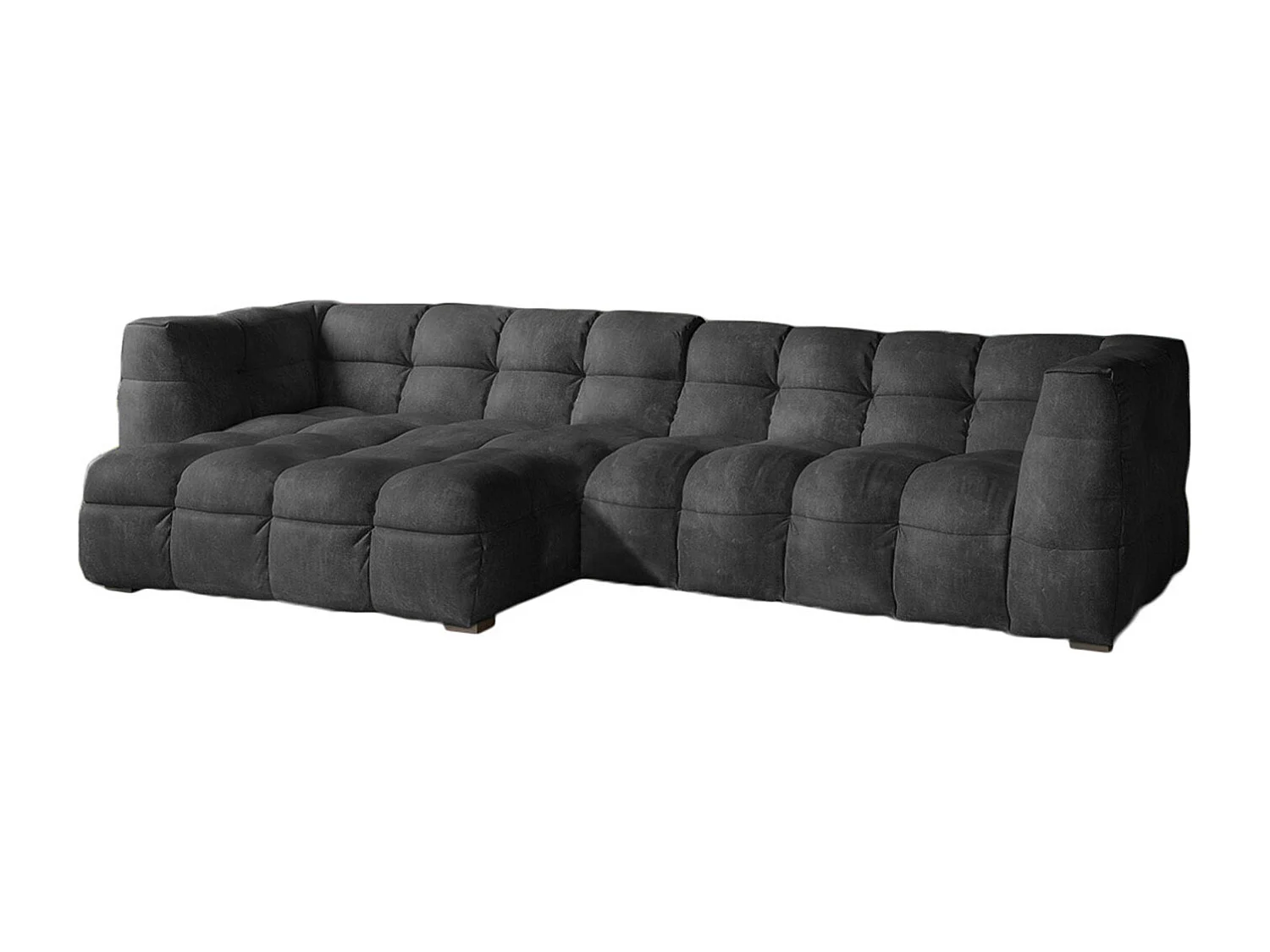 Ecksofa - Anthrazit Velvet - ROSARIO