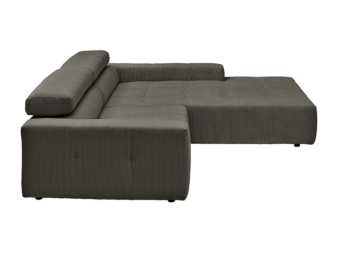 Canapé - anthracite Velours côtelé - RENO