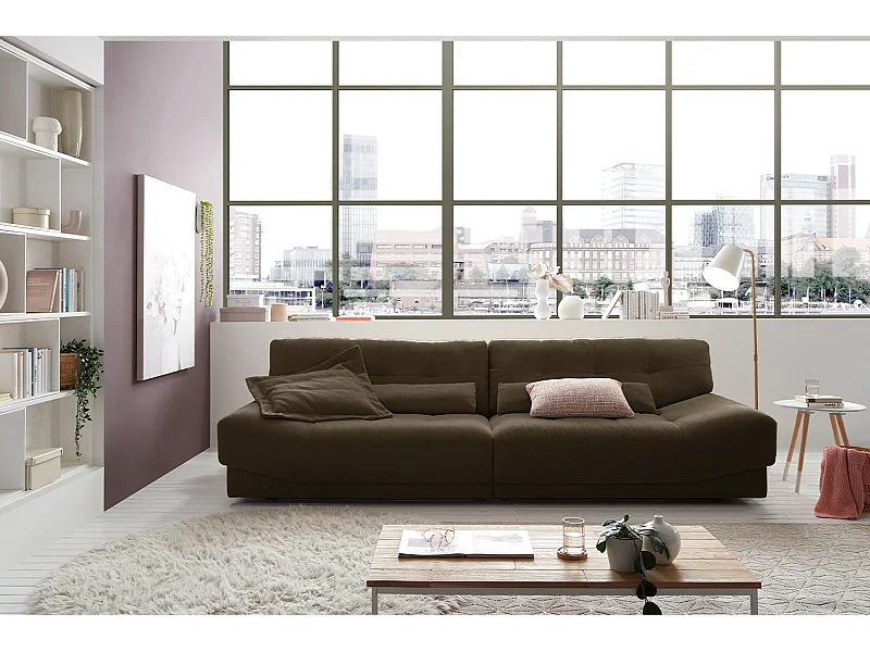 MOZZA - Donkerbruin Geweven stof - MOZZA