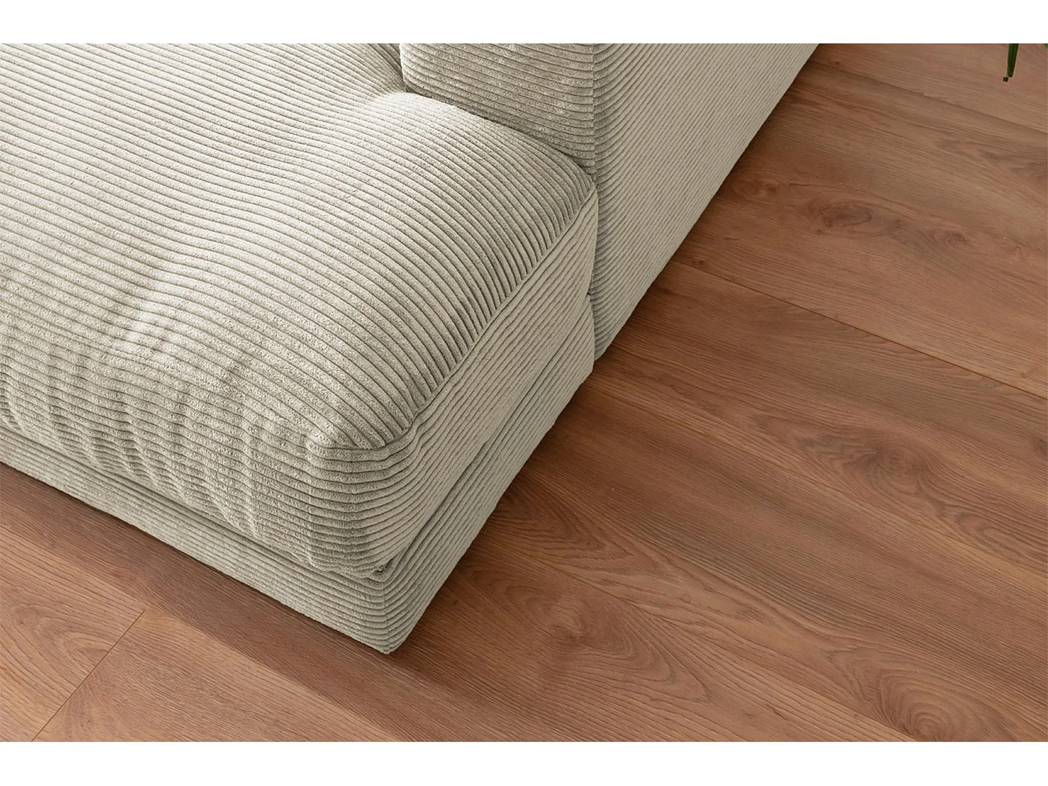 Bigsofa - Cremeweiß Cord - MADELINE