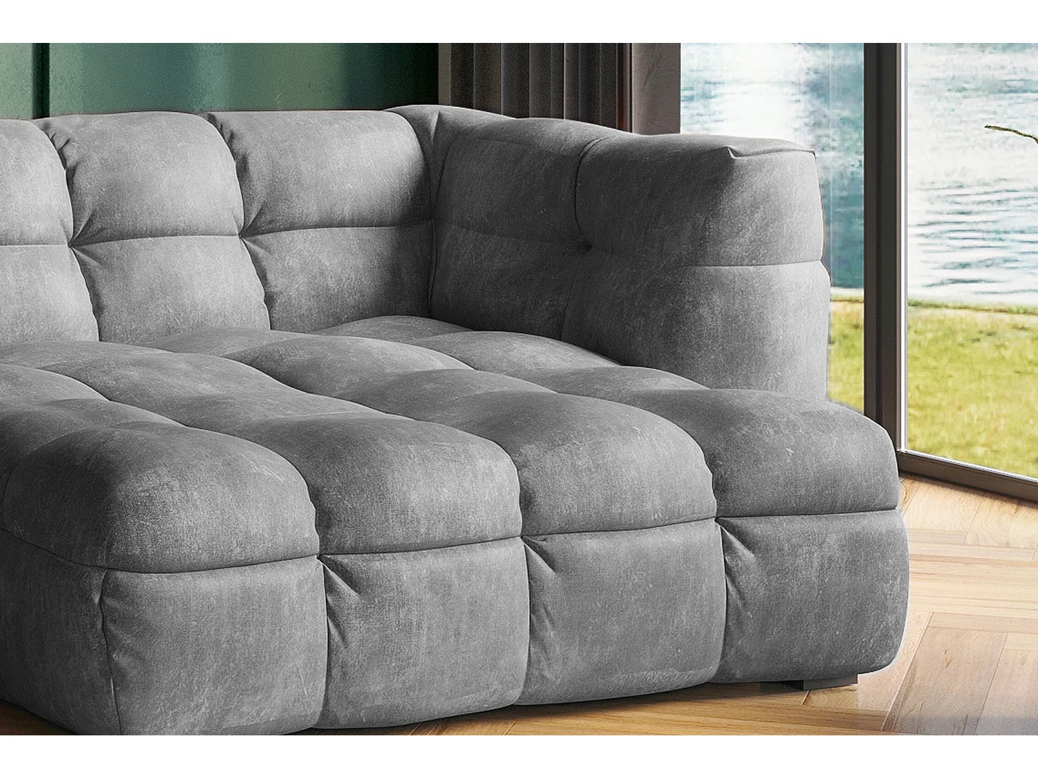 RIO - Lichtgrijs Fluweel - ROSARIO