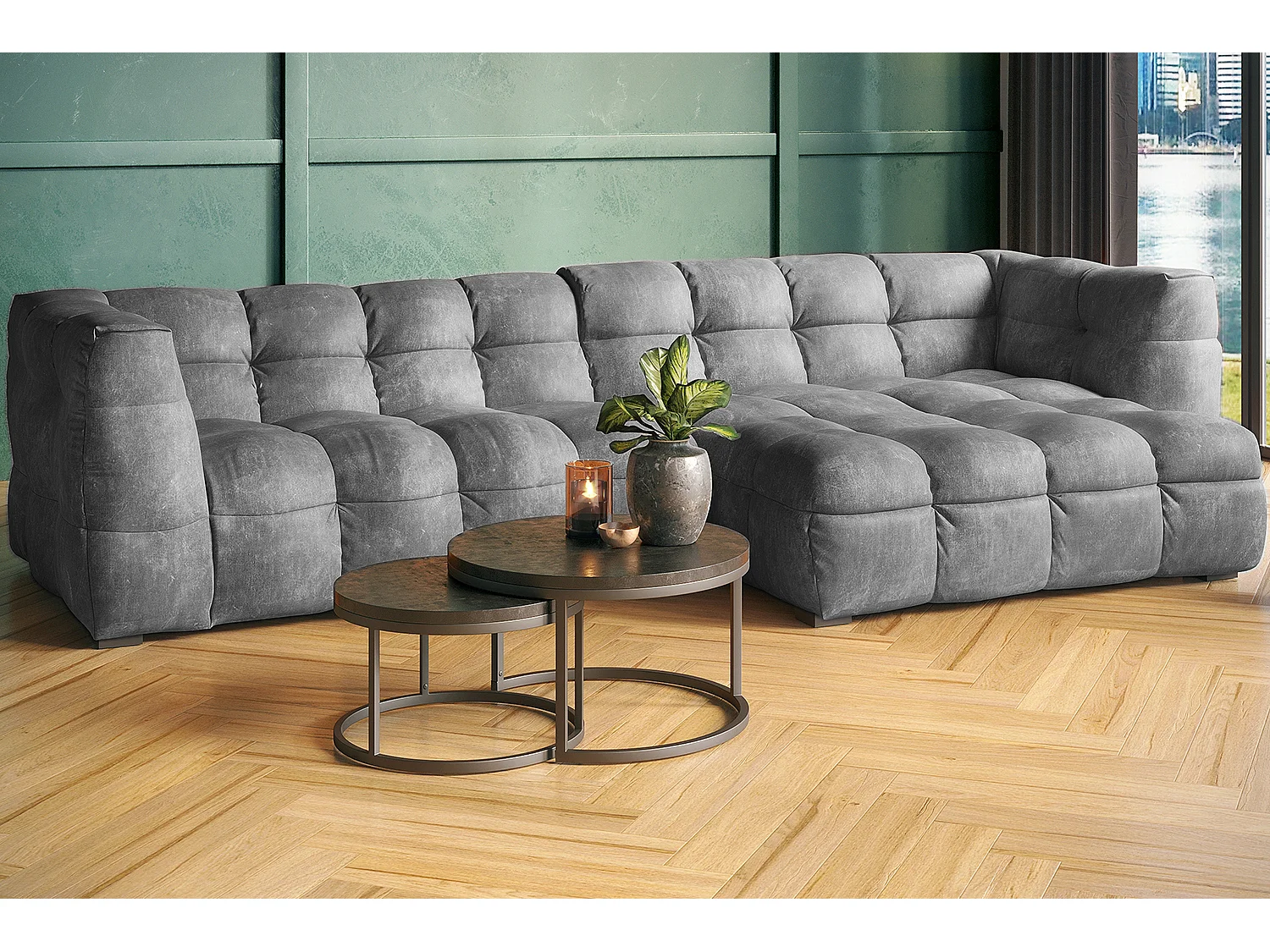 RIO - Lichtgrijs Fluweel - ROSARIO