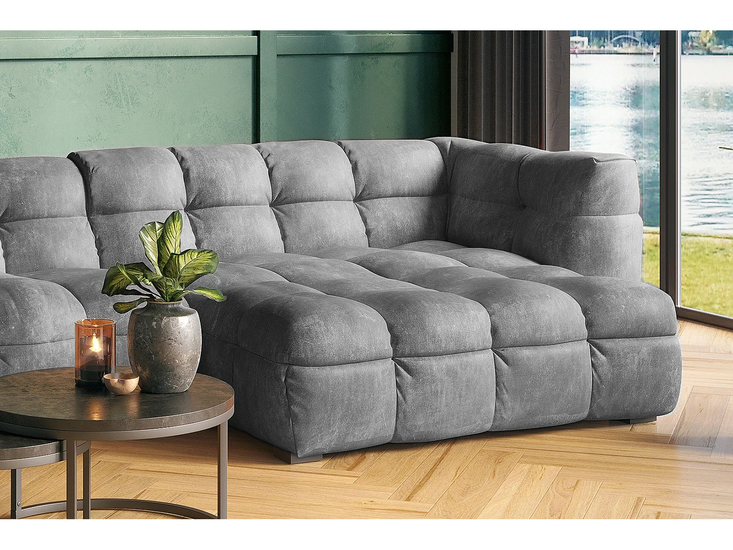 RIO - Lichtgrijs Fluweel - ROSARIO