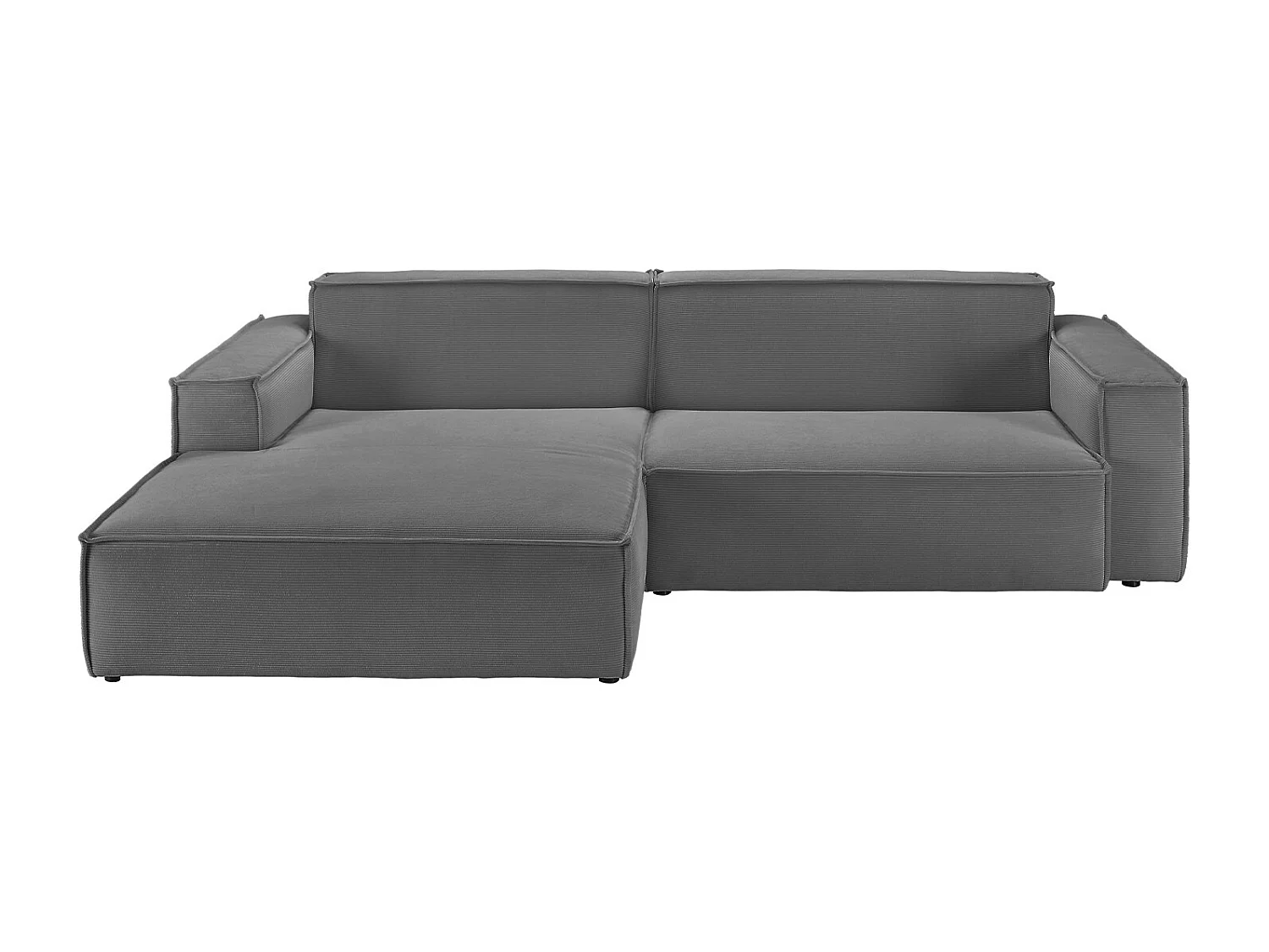 Ecksofa - Anthrazit Cord - SAMU