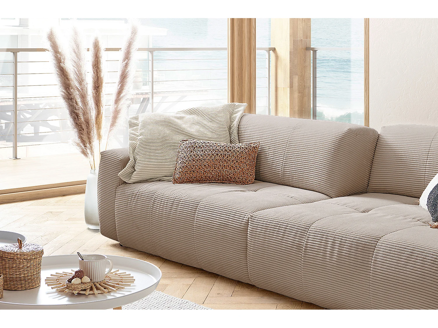 Sofa - Taupe Cord - PALACE
