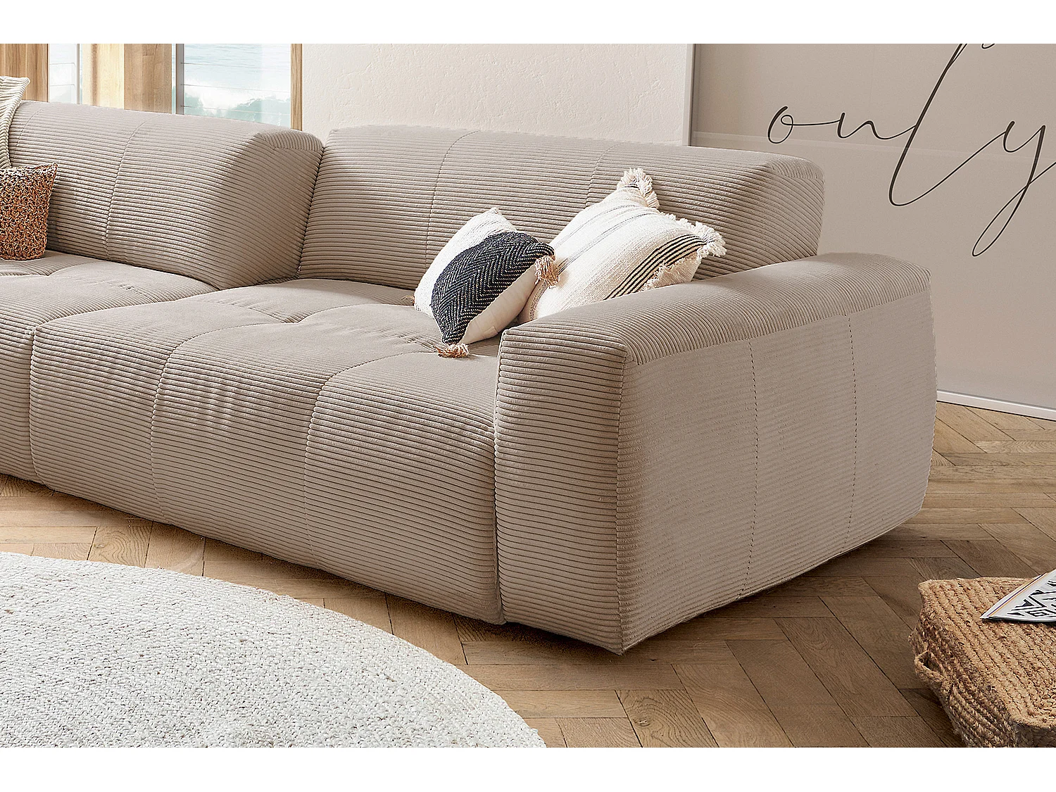 Sofa - Taupe Cord - PALACE