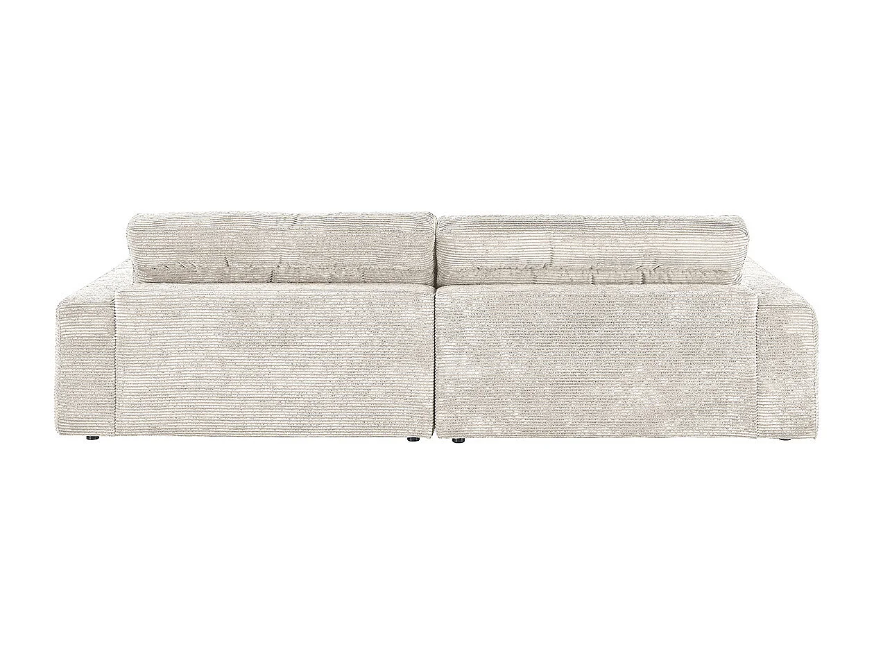 Ecksofa - Cremeweiß Cord - LANA