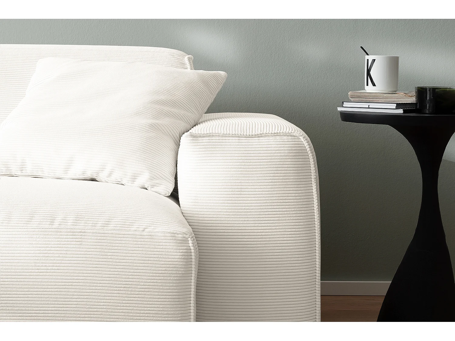 Sofa - Weiß Cord - RANI