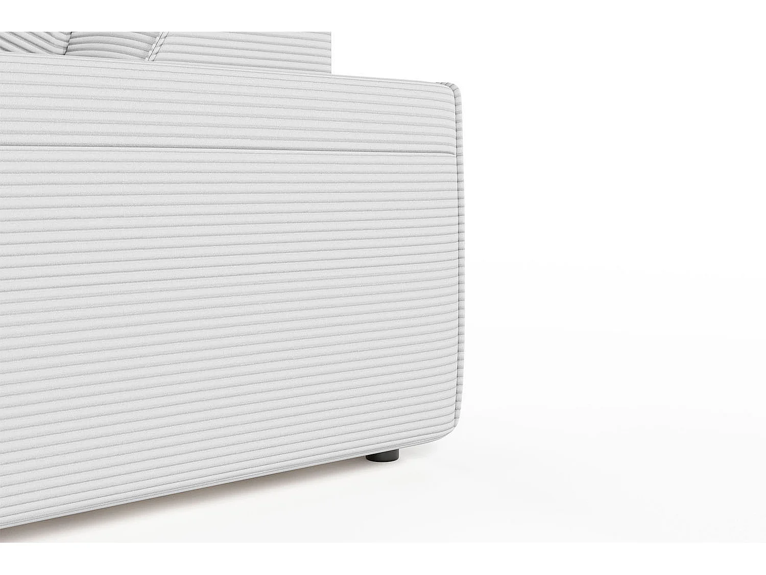 Divano - grigio chiaro Velluto a coste - RANI