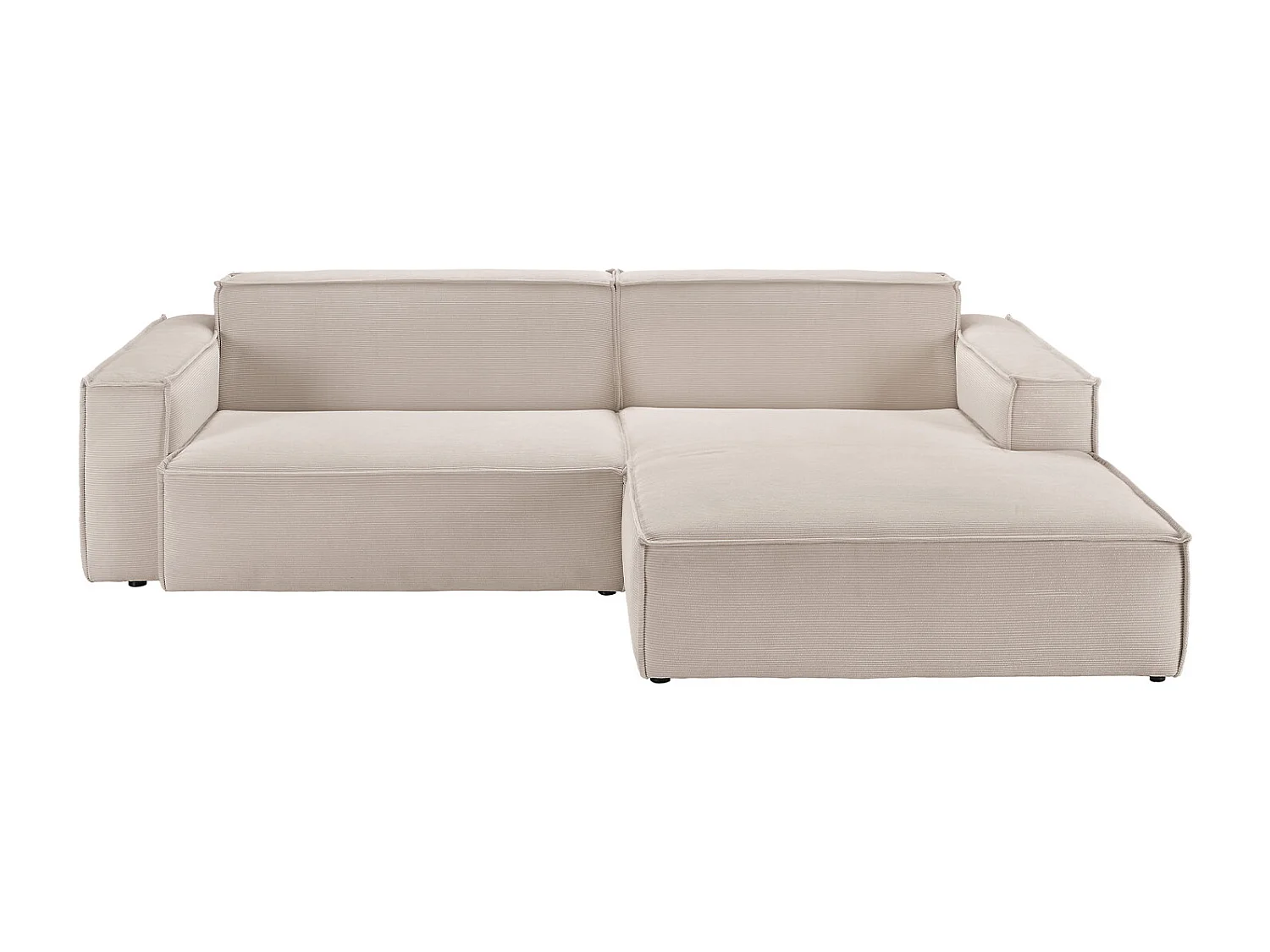 Ecksofa - Beige Cord - SAMU