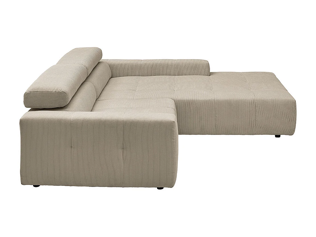 Ecksofa - Beige Cord - RENO