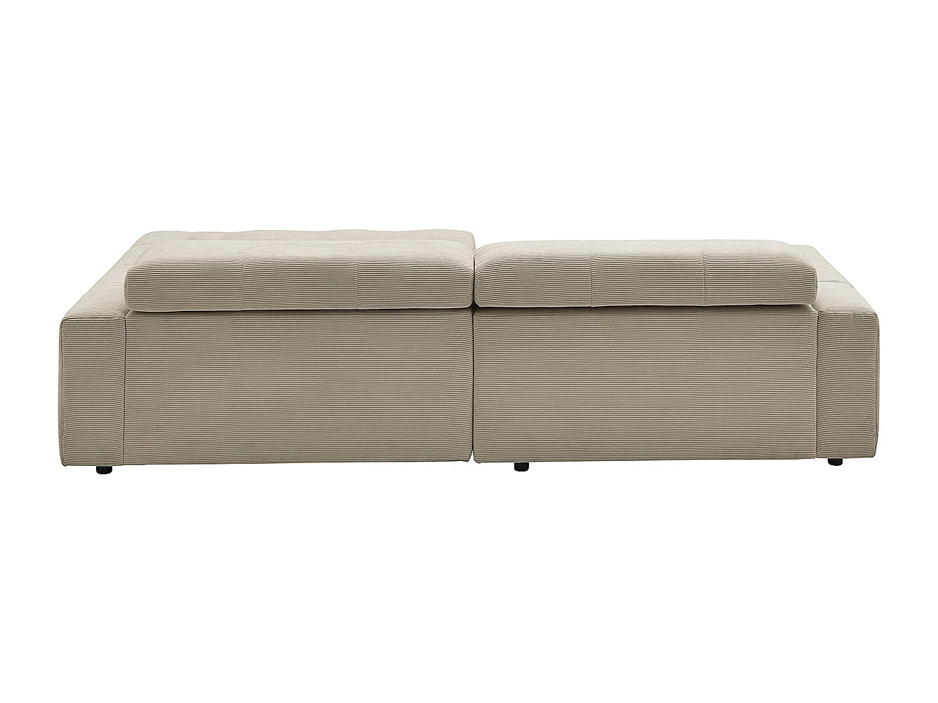 Ecksofa - Beige Cord - RENO