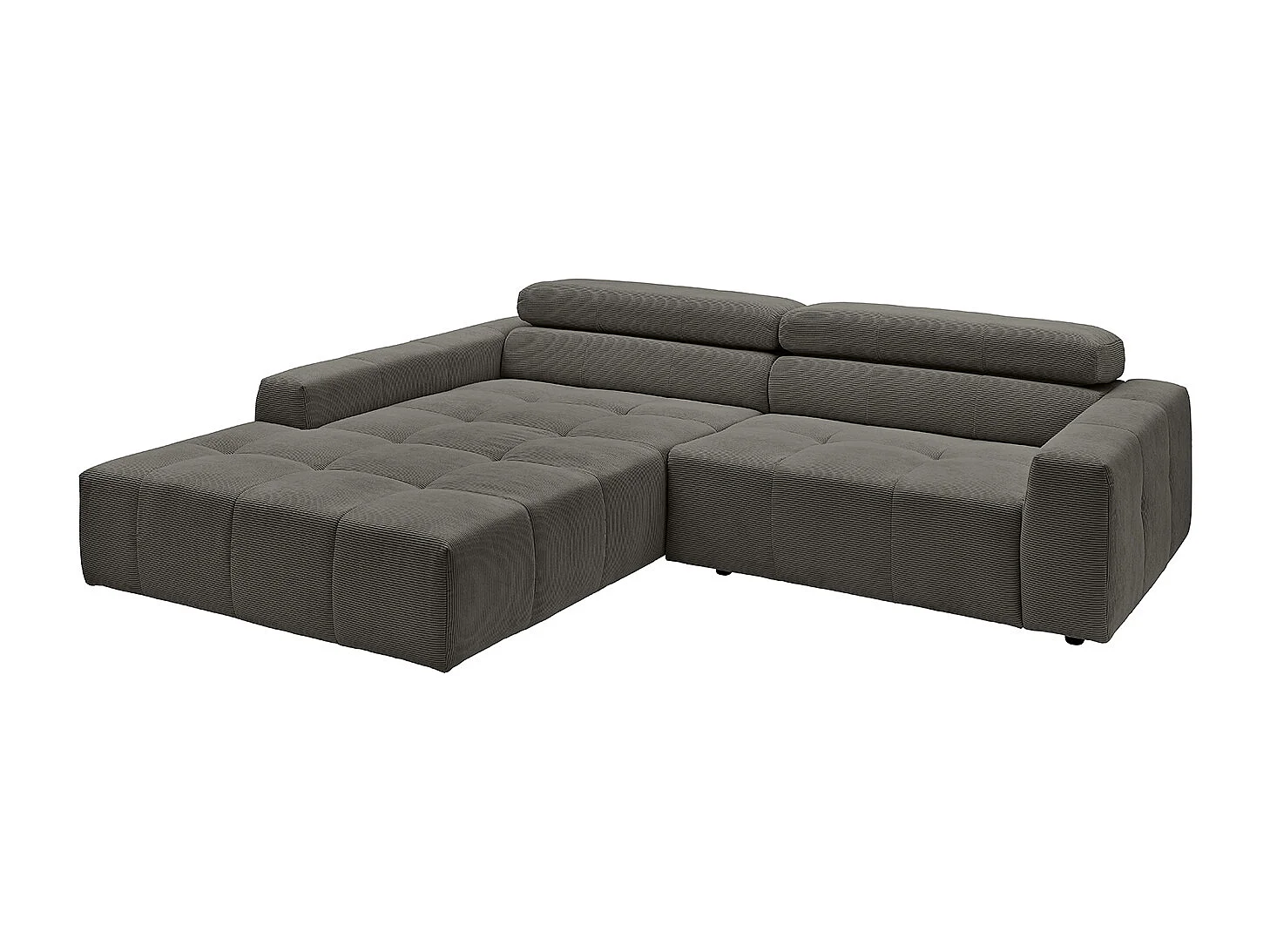 Hoekbank - Antraciet Koord - RENO