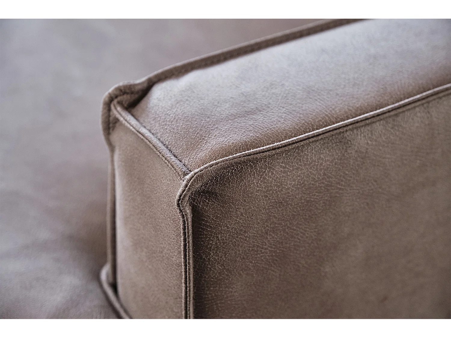 Hoekbank - Antraciet Imitatieleer - VILNIUS