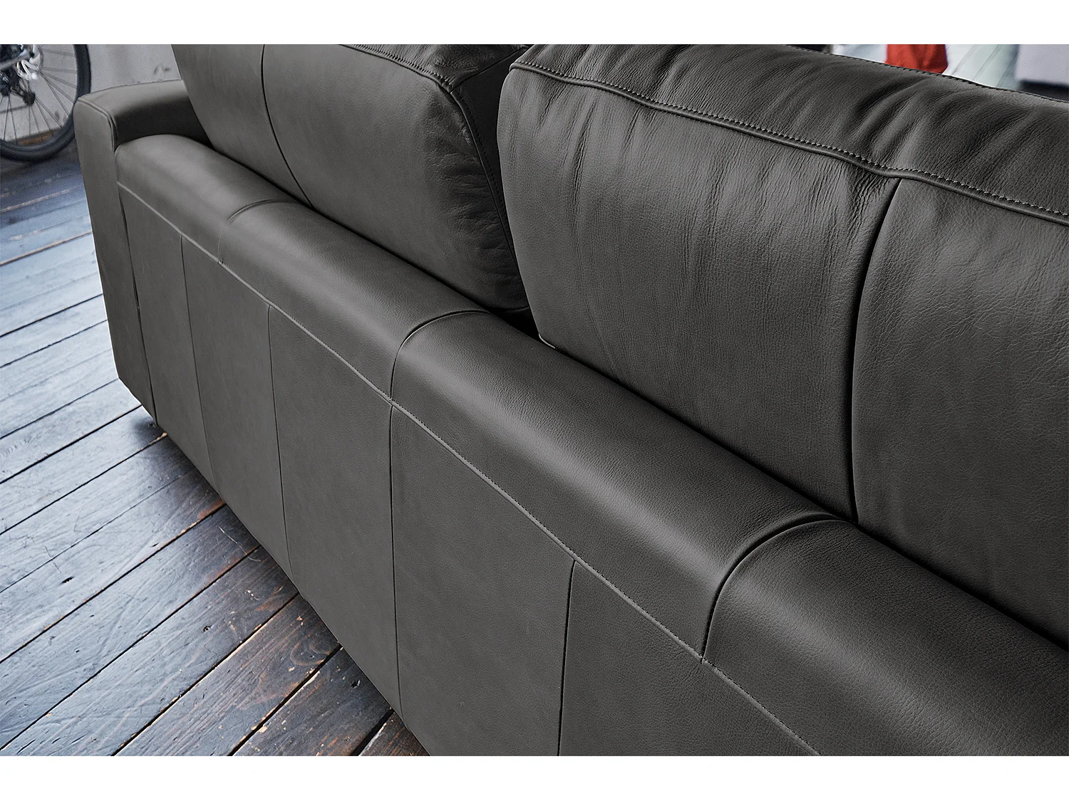 Sofa - Schwarz Leder - BODHI