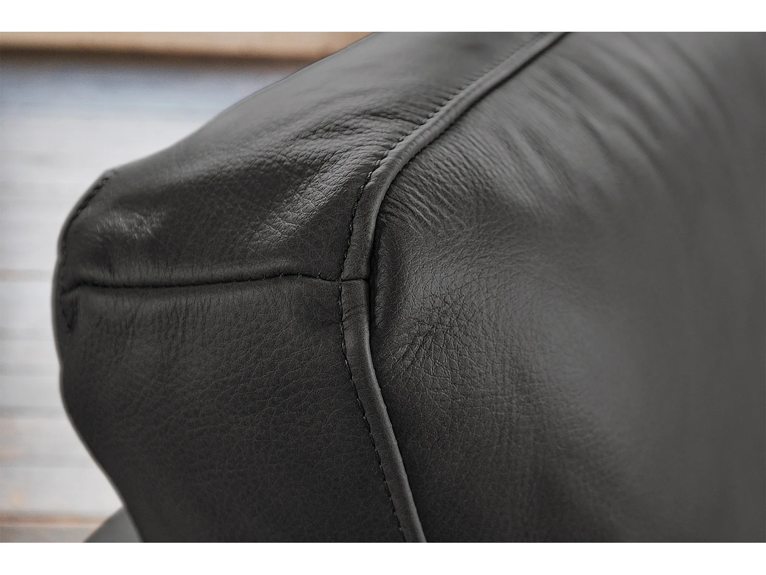 Sofa - Schwarz Leder - BODHI