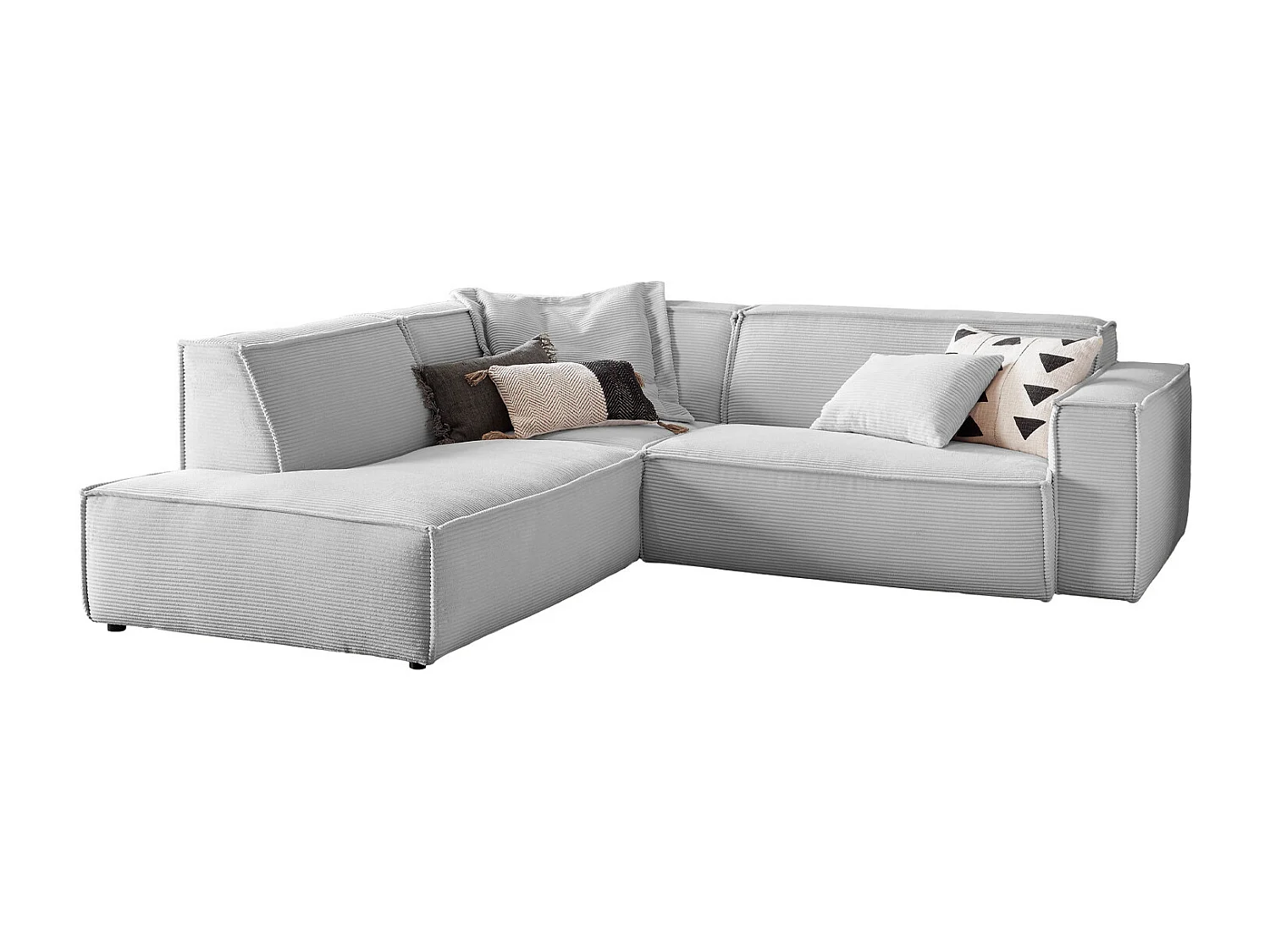 Divano - grigio chiaro Velluto a coste - SAMU