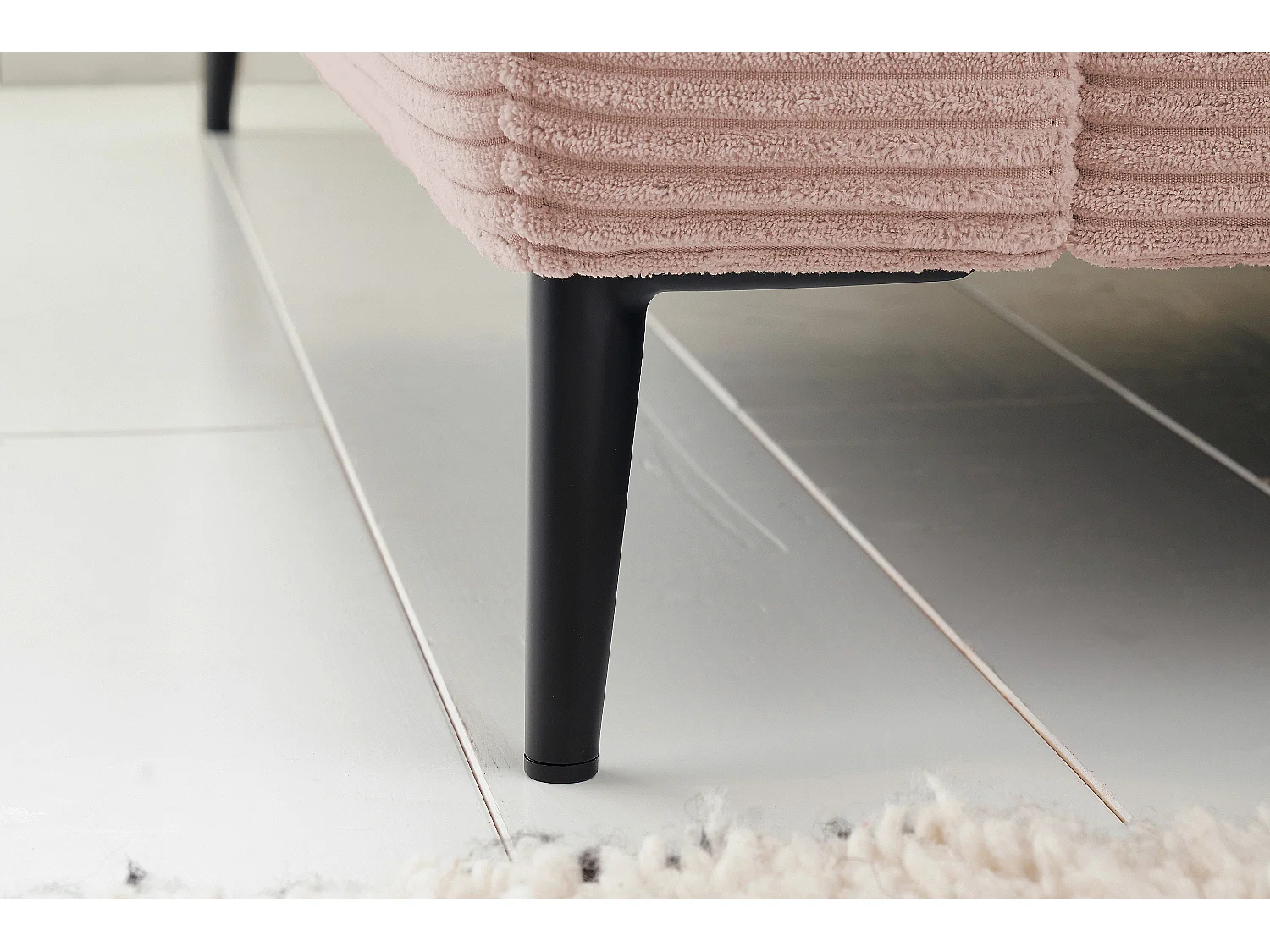Ecksofa - Pink Cord - CARA