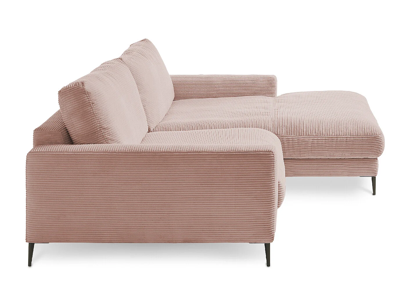 Ecksofa - Pink Cord - CARA