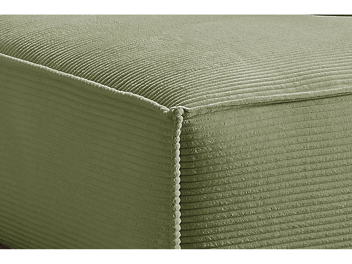 Sofá esquinero - Verde Pana - SAMU