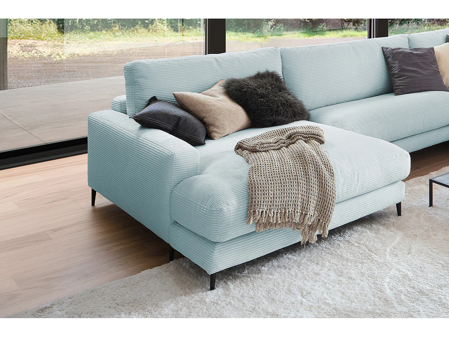 Sofá - azul claro Pana - CARA