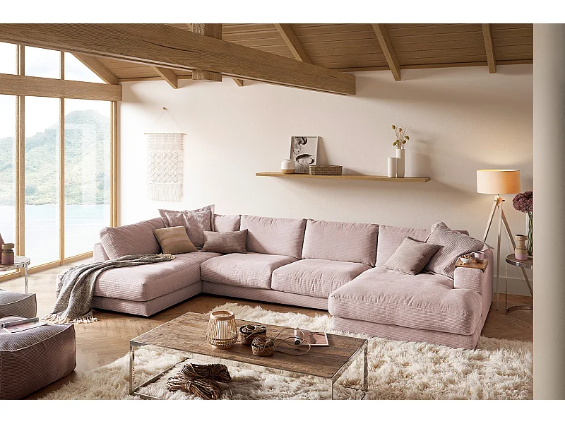 Wohnlandschaft - Pink Cord - MADELINE