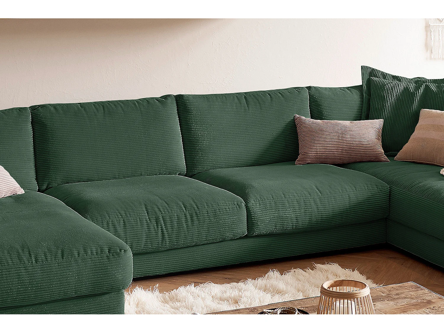 Levend - Smaragdgroen Koord - MADELINE