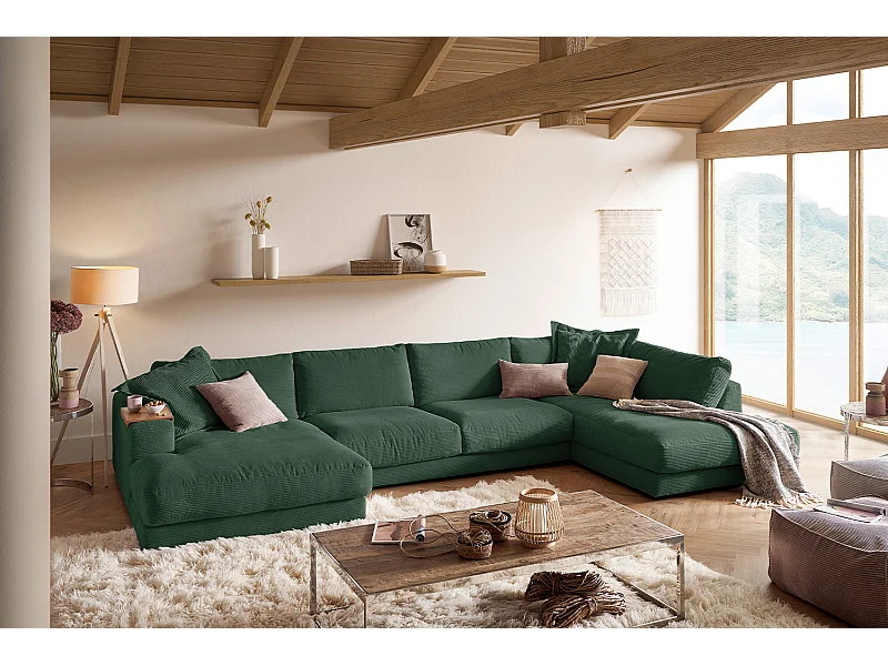 Sofá - verde esmeralda Pana - MADELINE