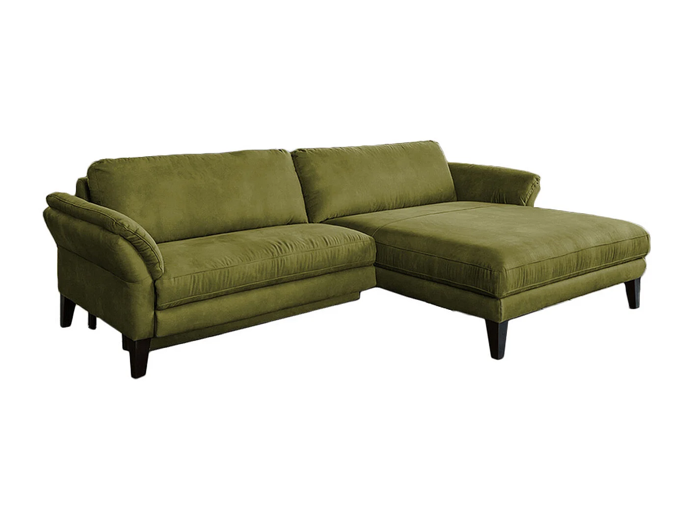 Ecksofa - Grün Webstoff - MALTA