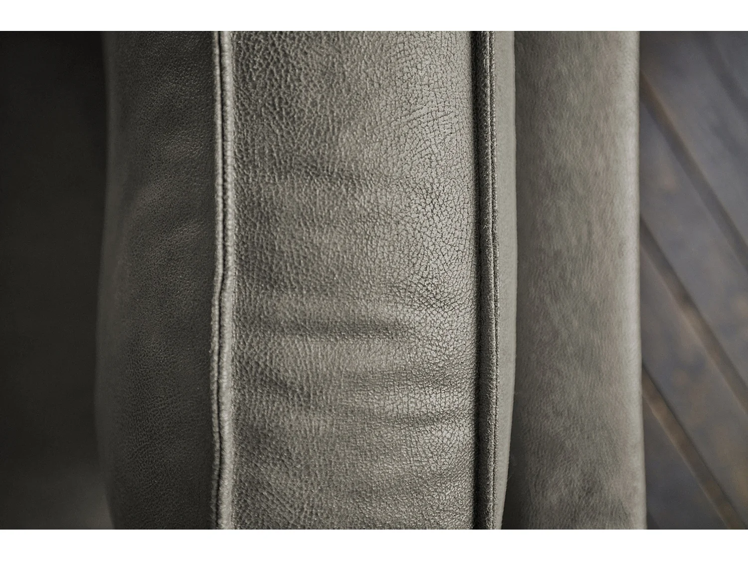 Hoekbank - Antraciet Imitatieleer - VILNIUS